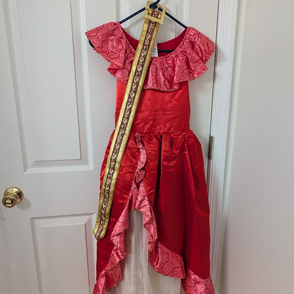 Disney Elena of Avalor dress, red size 11/12